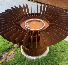 Corten Steel Gas Fire Pit